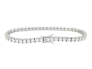 Jewellery - TENNIS BRACELET, 18K white gold - View 2