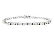 Jewellery - TENNIS BRACELET, 18K white gold - View 1