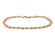 Jewellery, BRACELET, 18K three-coloured gold, in auction: Lilla jewellery – Tuesday 21 October