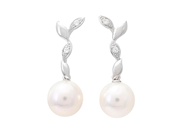 Jewellery - PEARL EARRINGS, 18K white gold - View 1