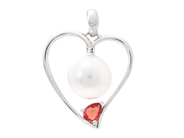 Jewellery - PEARL PENDANT, 18K white gold - View 1