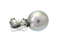 Jewellery - PEARL PENDANT, 18K white gold - View 2