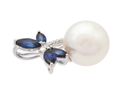 Jewellery - PEARL PENDANT, 18K white gold - View 2
