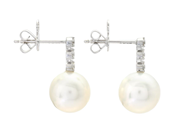 Jewellery - PEARL EARRINGS, 18K white gold - View 2