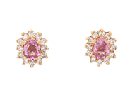 Jewellery - CLUSTER EARRINGS, 18K rose gold - View 1