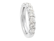 Jewellery - ETERNITY RING, 18K white gold - View 1