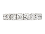 Jewellery - FULL ETERNITY RING, 18K white gold - View 3