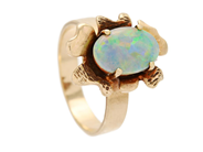 Jewellery, RING, 9K gold, in auction: Lilla jewellery – Tuesday 4 November