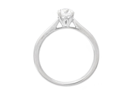 Jewellery - SOLITAIRE RING, 18K white gold - View 2