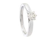 Jewellery - SOLITAIRE RING, 18K white gold - View 1