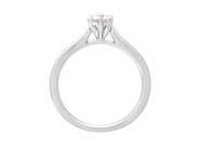Jewellery - SOLITAIRE RING, 18K white gold - View 2