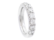 Jewellery - ETERNITY RING, 18K white gold - View 1