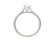 Jewellery - SOLITAIRE RING, 18K white gold - View 2