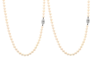 Jewellery - 2 PEARL NECKLACES, cultured pearls approx. 5,5-6 mm - View 1