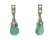 Jewellery, EARRINGS, 18K gold/white gold, in auction: Lilla jewellery – Tuesday 4 November