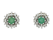 Jewellery, EARRINGS, 18K white gold, in auction: Lilla jewellery – Tuesday 4 November