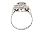 Jewellery - CLUSTER RING, 14K white gold/platinum - View 3