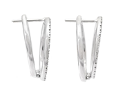 Jewellery - EARRINGS, 18K white gold - View 2
