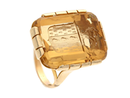 Jewellery - CREST RING, 9K gold - View 1