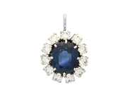 Jewellery, C.F. CARLMAN, cluster pendant, in auction: Classic – Saturday 25 October