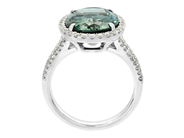 Jewellery - CLUSTER RING, 18K white gold - View 2