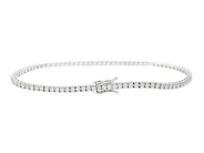 Jewellery - TENNIS BRACELET, 18K white gold - View 2