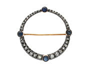 Jewellery - BROOCH, silver/18K gold - View 1