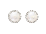 Jewellery - PEARL EARRINGS, 18K white gold - View 1