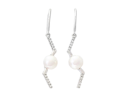 Jewellery - PEARL EARRINGS, 18K white gold - View 1