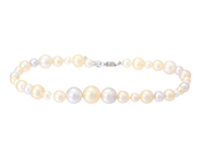 Jewellery - PEARL BRACELET, cultured pearls i several white nuance approx. 3,0-8,0 mm - View 1