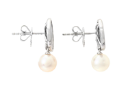 Jewellery - PEARL EARRINGS, 18K white gold - View 2