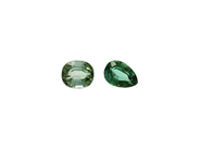 Gemstones, 2 TOURMALINES, oval- and pear shaped, in auction: Lilla jewellery – Tuesday 4 November