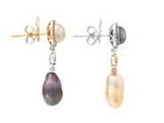 Jewellery - PEARL EARRINGS, 18K gold/white gold - View 2