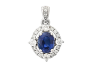 Jewellery - PENDANT, 18K white gold - View 1