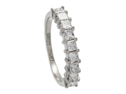 Jewellery - ETERNITY RING, 18K white gold - View 1
