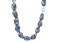 Jewellery - PEARL NECKLACE, dyed cultured freshwater pearls - View 1