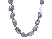 Jewellery - PEARL NECKLACE, dyed cultured freshwater pearls - View 1