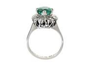 Jewellery - CLUSTER RING, 18K white gold - View 2