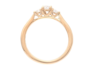 Jewellery - THREE STONE RING, 18K gold - View 2