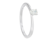 Jewellery - SOLITAIRE RING, 18K white gold - View 1