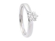 Jewellery - SOLITAIRE RING, 18K white gold - View 1