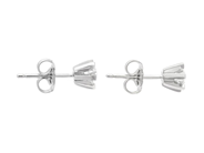 Jewellery - SOLITAIRE EARRINGS, 18K white gold - View 2