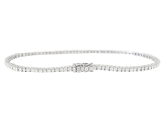 Jewellery - TENNIS BRACELET, 18K white gold - View 2