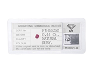 Gemstones, RUBY, oval-cut 0,44 ct, in auction: Lilla jewellery – Tuesday 4 November