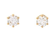Jewellery - SOLITAIRE EARRINGS, 18K gold - View 1