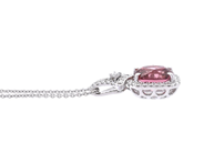 Jewellery - PENDANT/CHAIN, 18K white gold with pink tourmaline 1,89 ct - View 2