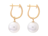 Jewellery - PEARL EARRINGS, 18K gold - View 2