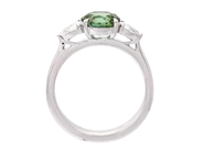 Jewellery - RING, 18K white gold with green tourmaline 1,39 ctw - View 2