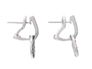 Jewellery - EARRINGS, 18K white gold with 54 black brilliant cut diamonds - View 2