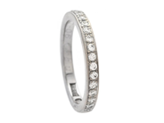 Jewellery - ETERNITY RING, 18K white gold - View 1